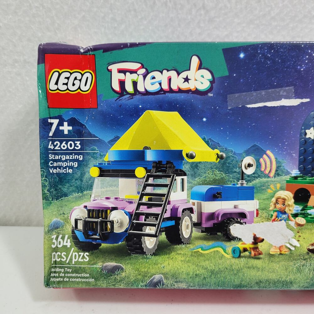 Lego Friends Space Stargazing Never Opened Box is Crushed in Spots 9724-1Clo1 - Picture 2 of 7